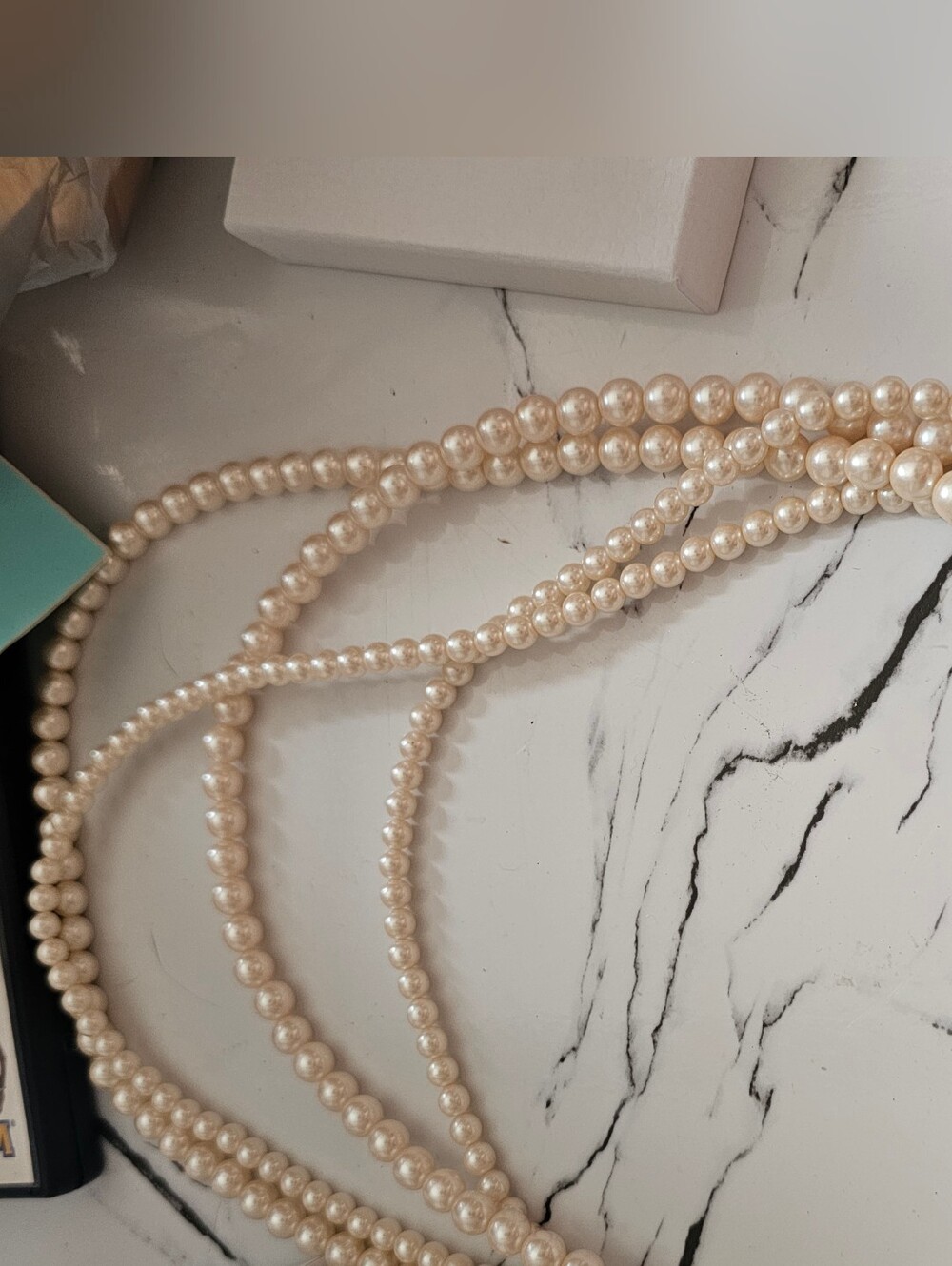 Richeliew Gold Pearl Multi-Strand Necklace with Ivory Accents
